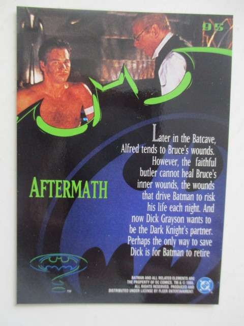 DC / MARVEL TRADING CARD - BATMAN FLEER ULTRA 95 AFTERMATH