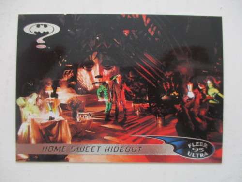DC / MARVEL  TRADING CARD - BATMAN FLEER ULTRA 95 - HOME SWEET HIDEOUT