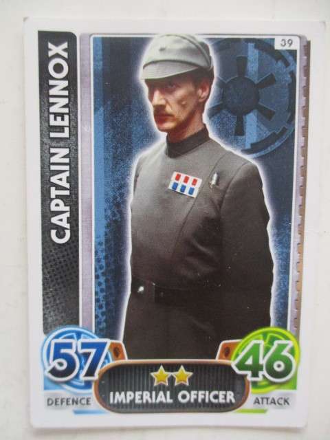 TOPPS  STAR WARS FORCE ATTAX - TRADING CARD CAPTAIN LENNOX