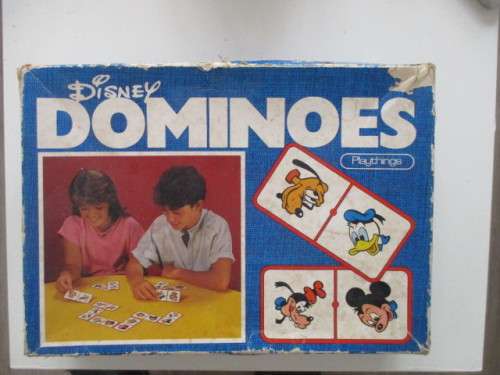 VINTAGE  DISNEY DOMINOES  FROM THE 1970`S MICKEY MOUSE