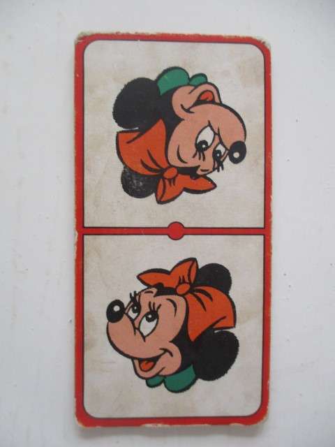 VINTAGE  DISNEY DOMINOES  FROM THE 1970`S MICKEY MOUSE