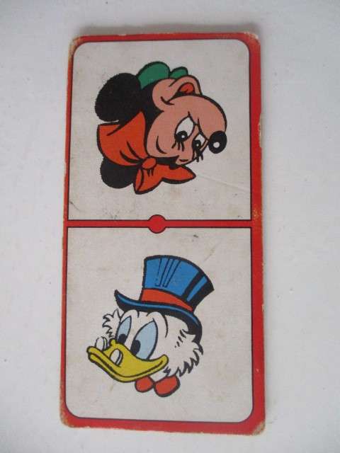 VINTAGE  DISNEY DOMINOES  FROM THE 1970`S MICKEY MOUSE