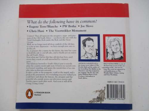 GOING GOING GONE -  SOUTH AFRICAN POLITICS  BOOK OF COMIC ILLUSTRATIONS