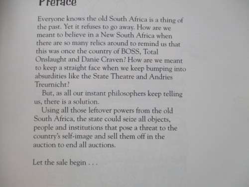 GOING GOING GONE -  SOUTH AFRICAN POLITICS  BOOK OF COMIC ILLUSTRATIONS