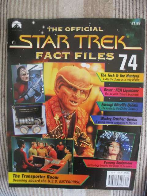 ABOUT 8 KG OF STAR TREK FACT FILES A FEW MISSING