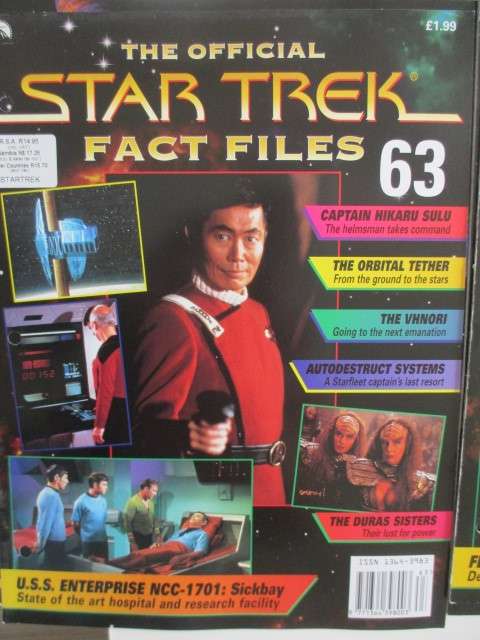 ABOUT 8 KG OF STAR TREK FACT FILES A FEW MISSING