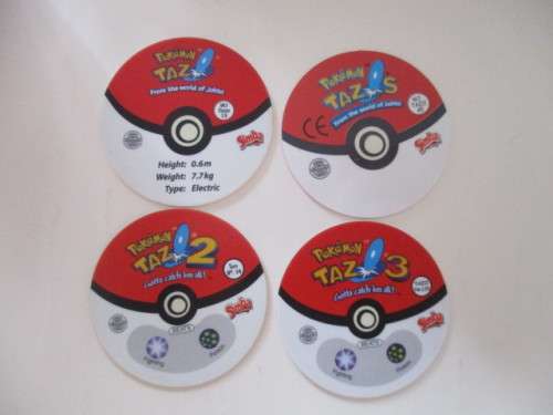 POKEMON LOT OF 4 TAZOS
