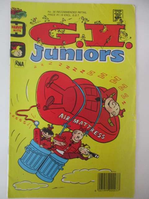HARVEY HITS G.I. JUNIORS - SAD SACK - NO. 36  - 1989 - SOUTH AFRICAN COMIC