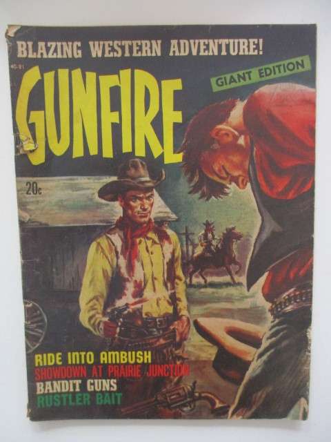 OLD AUSTRALIAN COWBOY COMIC BOOK - GUNFIRE