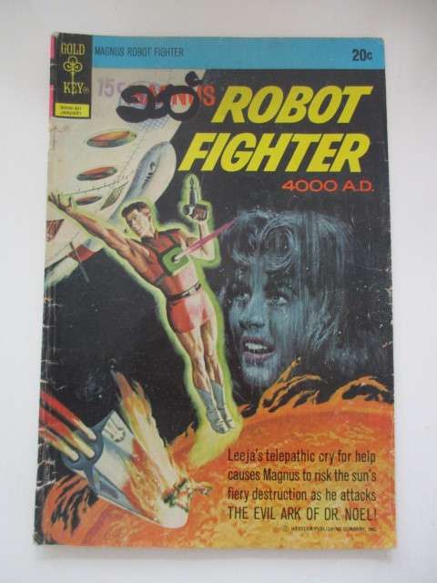 GOLD KEY COMICS - MAGNUS ROBOT FIGHTER NO. 34 -  1965