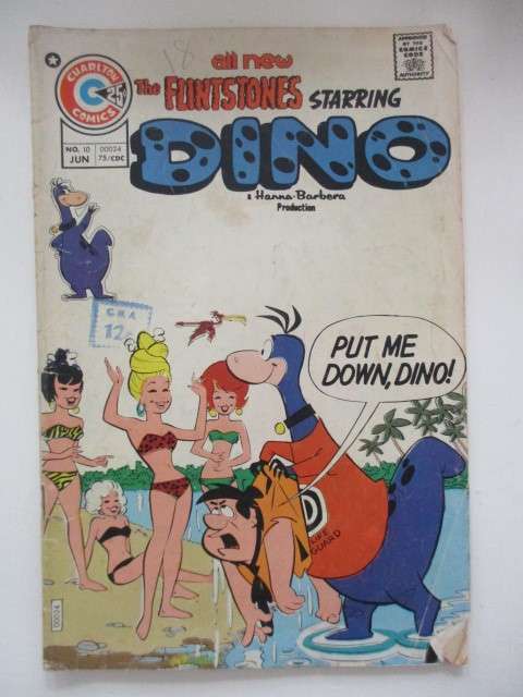 CHARLTON COMICS - THE FLINTSTONES STARRING DINO -  VOL 3 NO. 10 - 1975