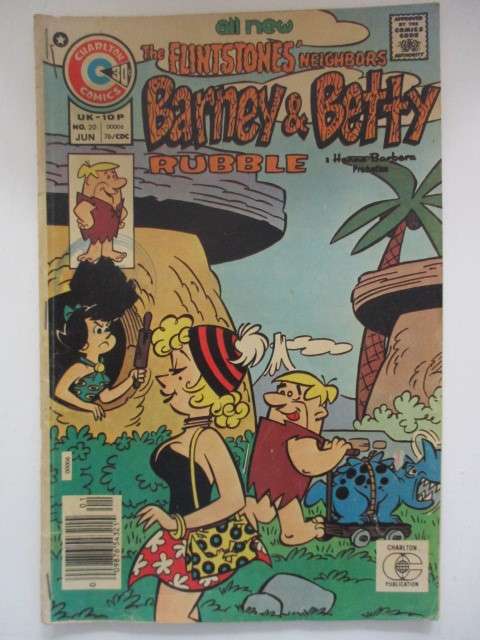 CHARLTON COMICS - THE FLINTSTONES - BARNEY and BETTY -  VOL. 4 - NO. 20 - 1976