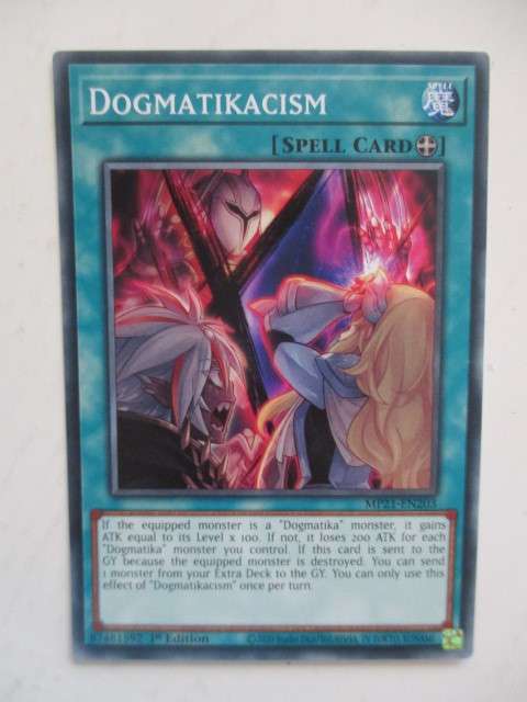 YU-GI-OH TRADING CARD  - DOGMATIKACISM