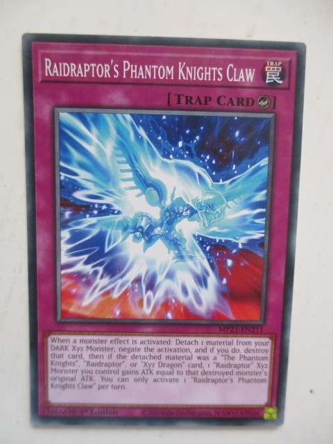YU-GI-OH  - TRADING CARD - RAIDRAPTOR`S PHANTOM KNIGHTS CLAW