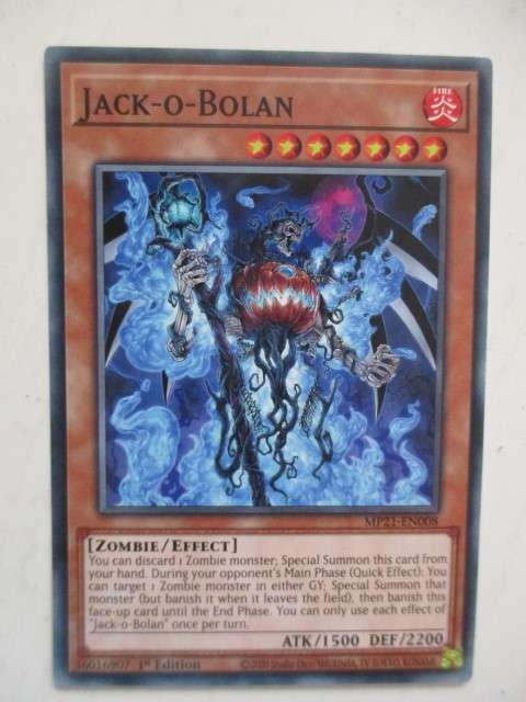 YU-GI-OH TRADING CARD - JACK-O-BOLAN