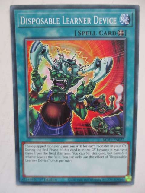 YU-GI-OH TRADING CARD - DISPOSABLE LEARNER DEVICE