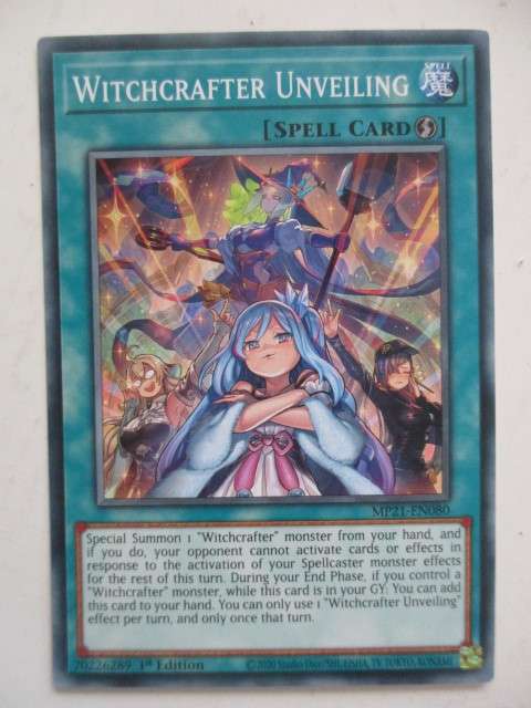 YU-GI-OH TRADING CARD - WITCHCRAFTER UNVEILING