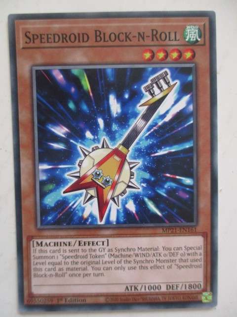 YU-GI-OH TRADING CARD - SPEEDROID BLOCK-N-ROLL