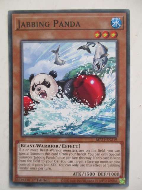 YU-GI-OH TRADING CARD - JABBING PANDA