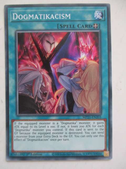 YU-GI-OH TRADING CARD - DOGMATIKACISM