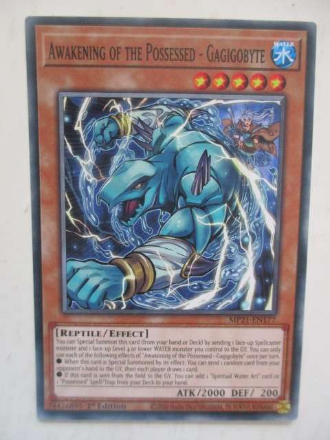 YU-GI-OH TRADING CARD - AWAKENING OF THE POSSESED - GAGIGOBYTE