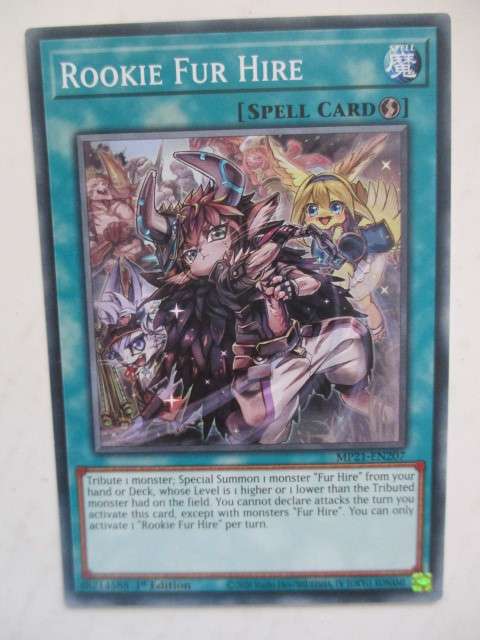 YU-GI-OH TRADING CARD - ROOKIE FUR HIRE