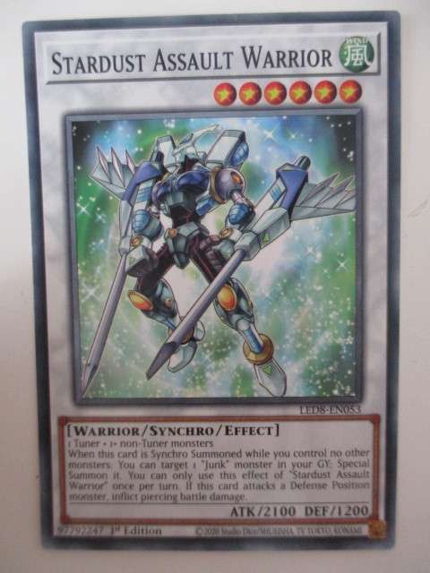 YU-GI-OH TRADING CARD - STARDUST ASSAULT WARRIOR