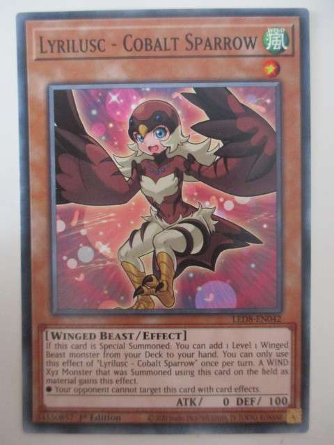 YU-GI-OH-TRADING CARD - LYRILUSC - COBALT SPARROW