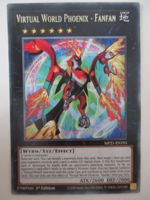 YU-GI-OH TRADING CARD - VIRTUAL WORLD PHOENIX - FANFAN