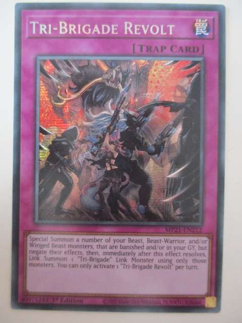YU-GI-OH- TRADING CARD - TRI-BRIGADE REVOLT  - HOLO CARD