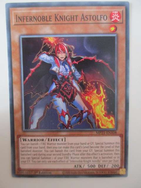 YU-GI-OH TRADING CARD - INFERNOBLE KNIGHT ASTOLFO