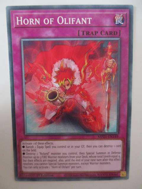 YU-GI-OH TRADING CARD - HORN OFOLIFANT