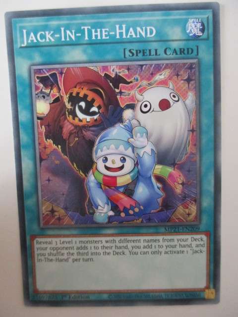 YU-GI-OH TRADING CARD - JACK-IN-THE HAND
