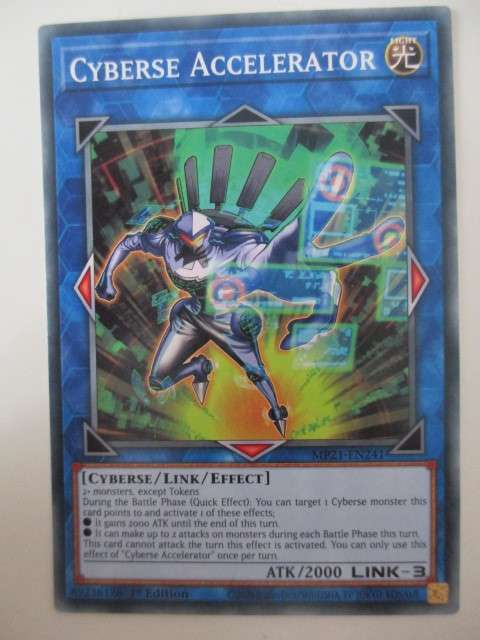 YU-GI-OH TRADING CARD - CYBERSE ACCELERATOR