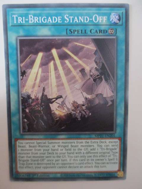 YU-GI-OH TRADING CARD - TRI-BRIGADE STAND-OFF