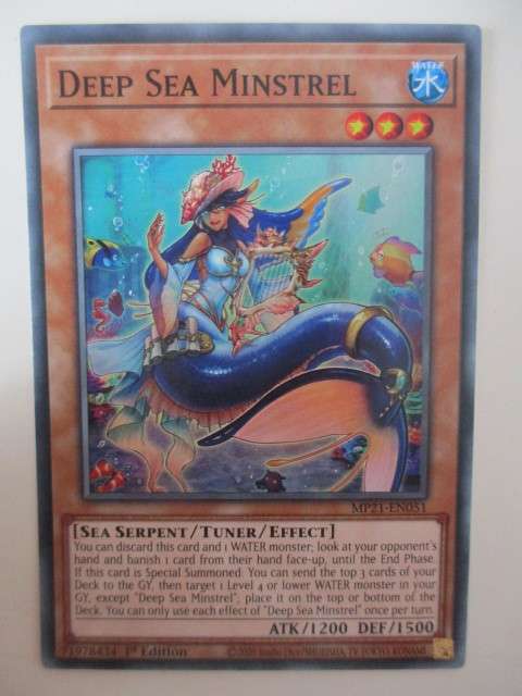 YU-GI-OH TRADING CARD - DEEP SEA MINSTREL