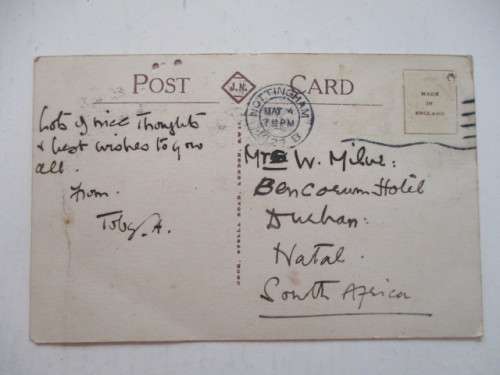 VINTAGE POST CARD