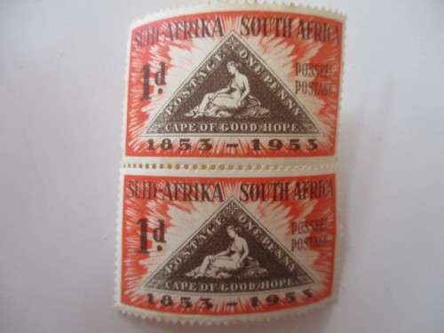 SOUTH AFRICA - CENTENARY OF CAPE OF GOOD HOPE  2 MINT STAMPS