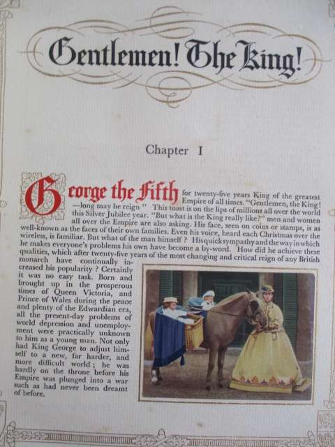 VINTAGE ALBUM ILLUSTRATED WITH CIGARETTE CARDS  - GENTLEMAN THE KING  GEORGE THE V LOVELY HARD COVE
