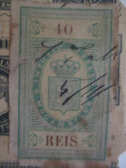 PORTUGAL OLD REVENUE STAMPS 1800`S MOUNTED