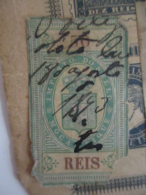 PORTUGAL OLD REVENUE STAMPS 1800`S MOUNTED