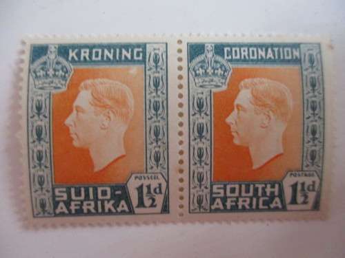SOUTH AFRICA  4 MINT STAMPS CORONATION KING GEORGE VI