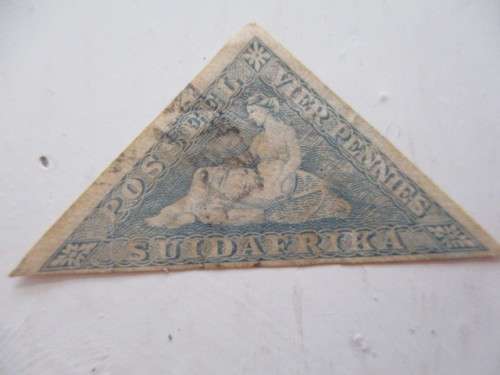 CAPE OF GOOD HOPE  LOT -     MINI ALBUM  WITH  2 -  TRIANGLE STAMPS