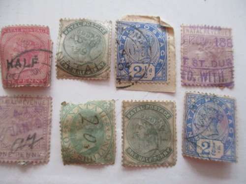 NATAL - SOUTH AFRICA - LOT OF QUEEN VICTORIA STAMPS USED