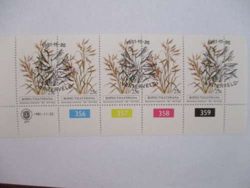 BOPHUTHATSWANA - GRASSES BLOCK OF MINT STAMPS - 1981