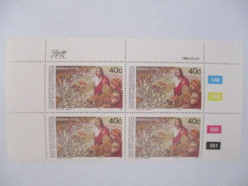 BOPHUTHATSWANA - BLOCK OF MINT - EASTER STAMPS 40c  - 1984