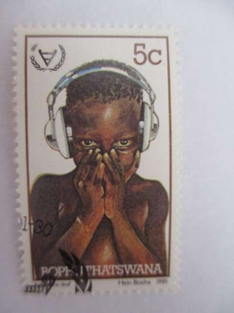 BOPHUTHATSWANA  SET OF 4 DISABILITY STAMPS - 1981