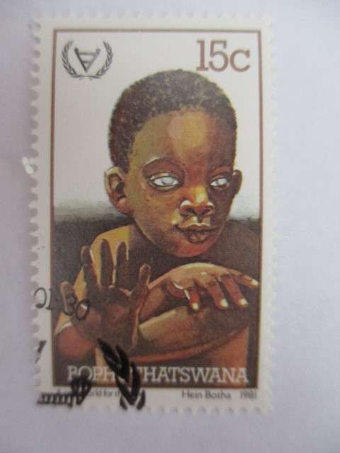 BOPHUTHATSWANA  SET OF 4 DISABILITY STAMPS - 1981