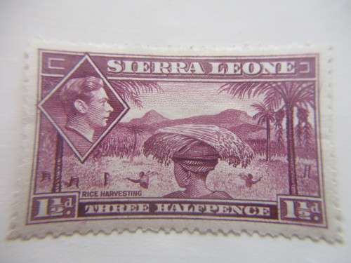 SIERRA LEONE - UNUSED STAMP PREVIOUSLY MOUNTED