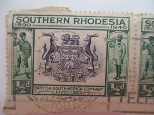 SOUTHERN RHODESIA  LOT OF 3 USED MOUNTED STAMPS